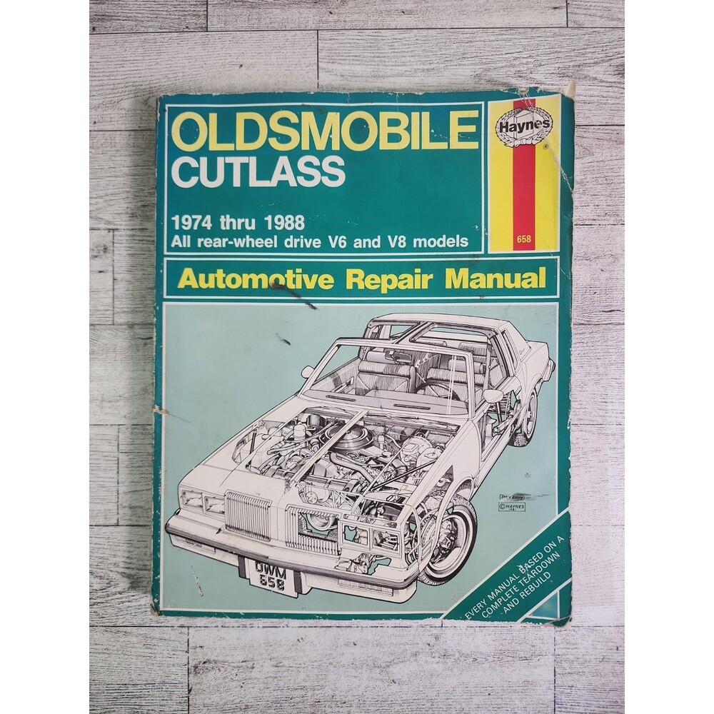 1974-1988 OLDSMOBILE CUTLASS HAYNES WORKSHOP CAR REPAIR MANUAL BOOK 658